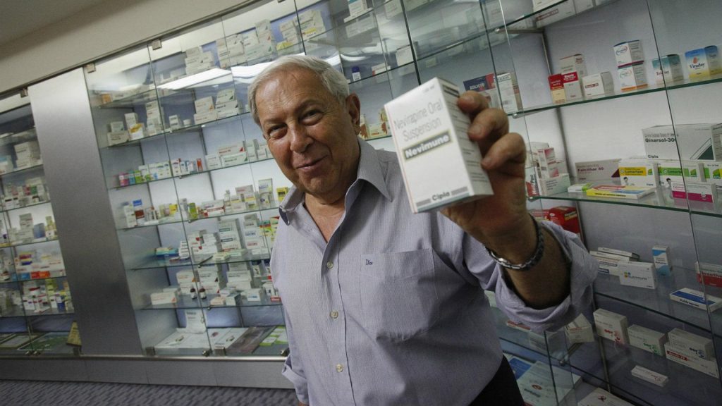 Dr. Yusuf Hamied introducing Nevimune drug