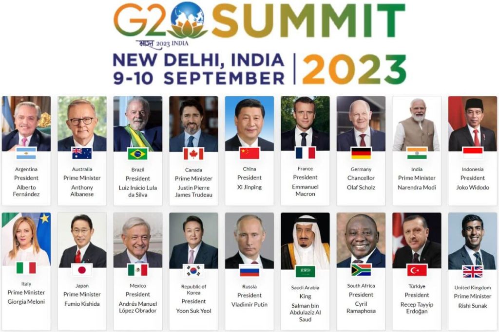 g20 summit 2023 participants