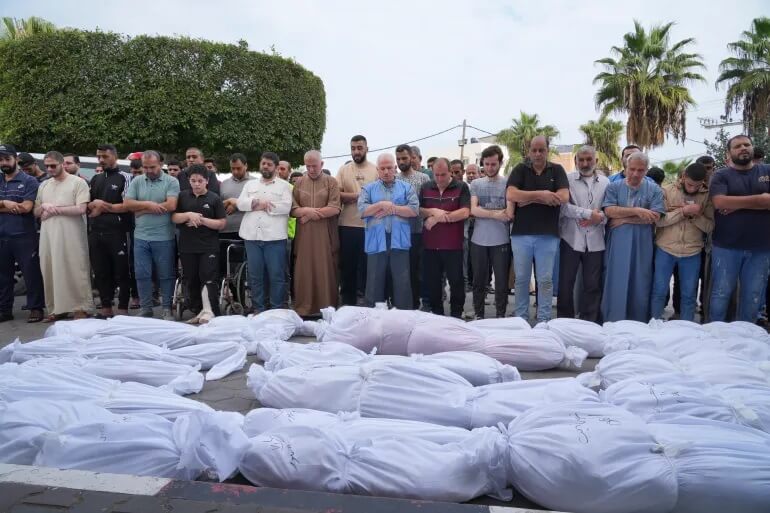 palestinians praying janaza