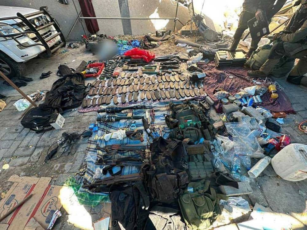 arms allegedly found in al-shifa