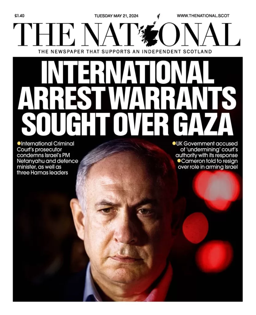 the national's story on ICC's arrest warrant